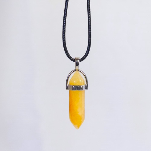 Pencil Point Pendant - Yellow Aventurine